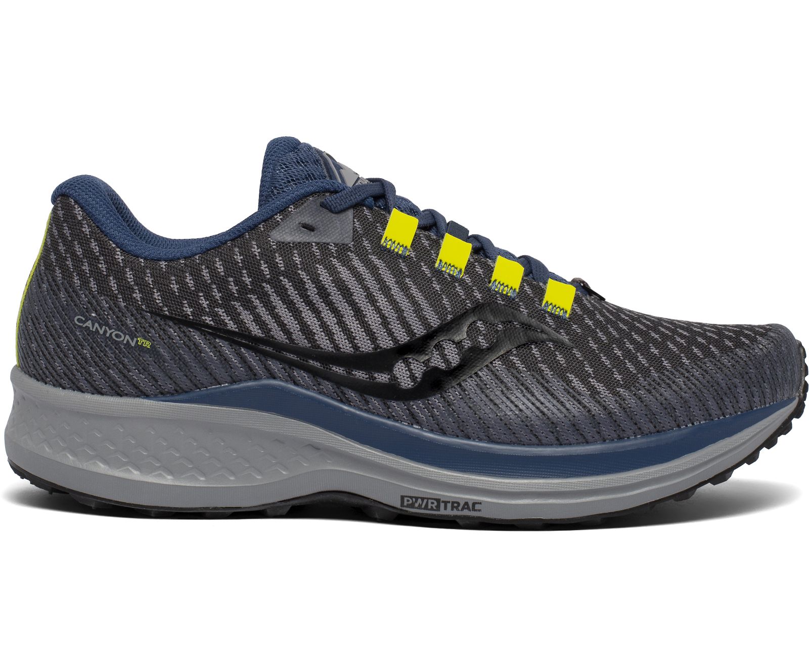 Tenis Para Trail Running Saucony Canyon Tr Hombre Azul Marino Grises | México 573QMAZ